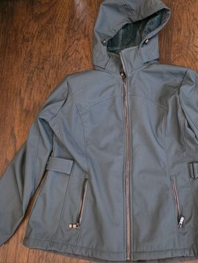 ZeroXposur Hooded Softshell Jaxket in Slate Green